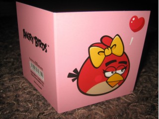Angry Birds Punatintti tyttö 2-osainen pakettikortti