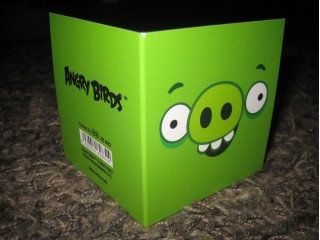 Angry Birds Vihreä possu 2-osainen pakettikortti